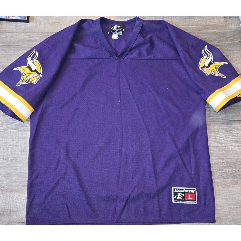 Vintage Logo 7 Minnesota Vikings NFL Blank Jersey Size L